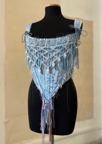 corsetto celesta damascato