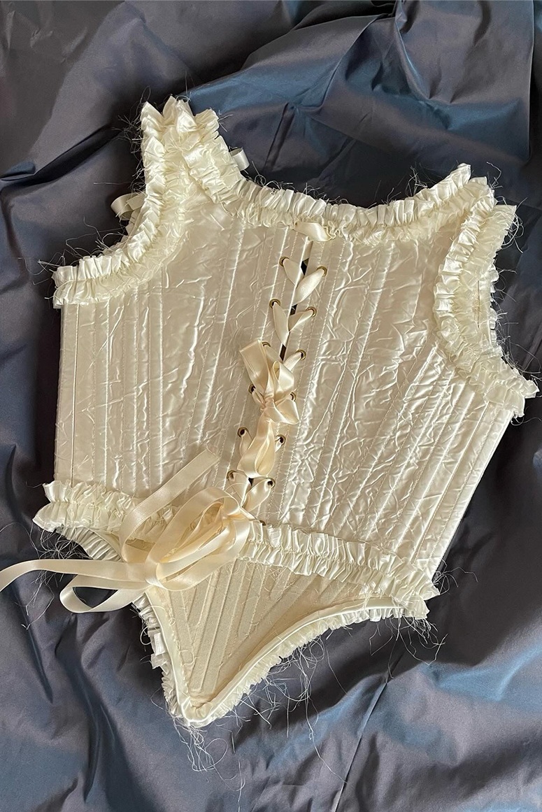 corsetto fiammetta panna