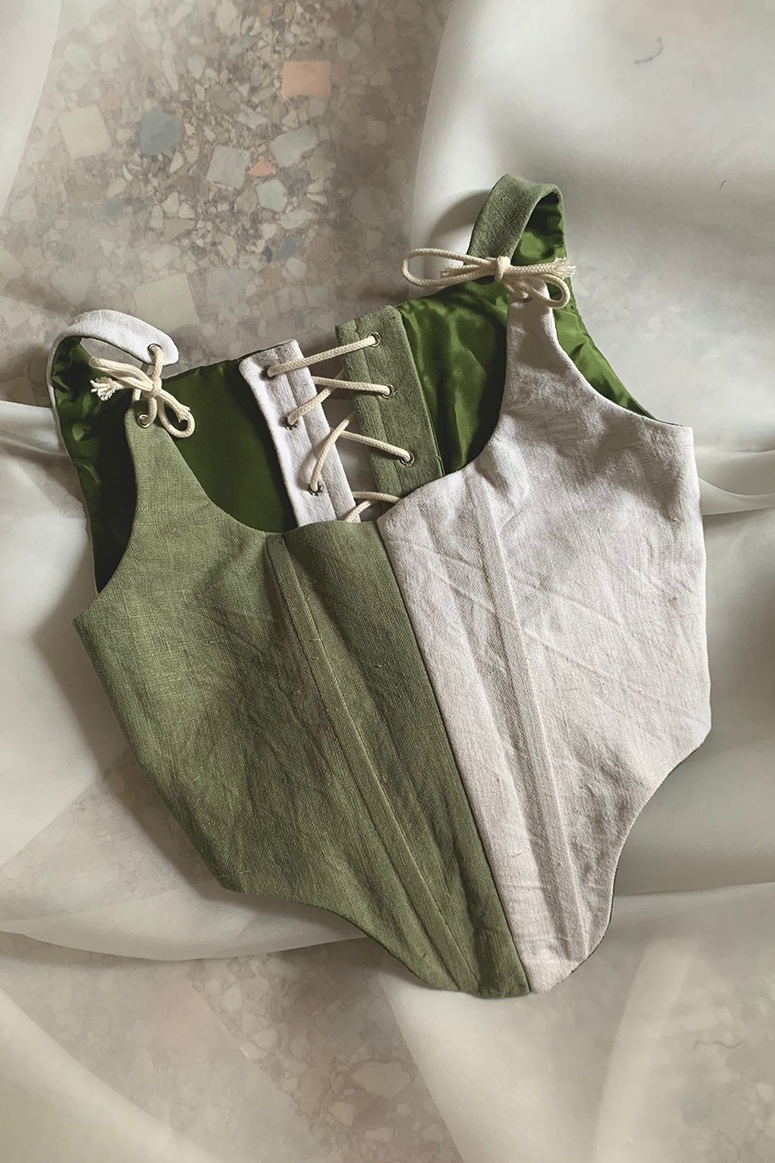 corsetto giacinto in olive