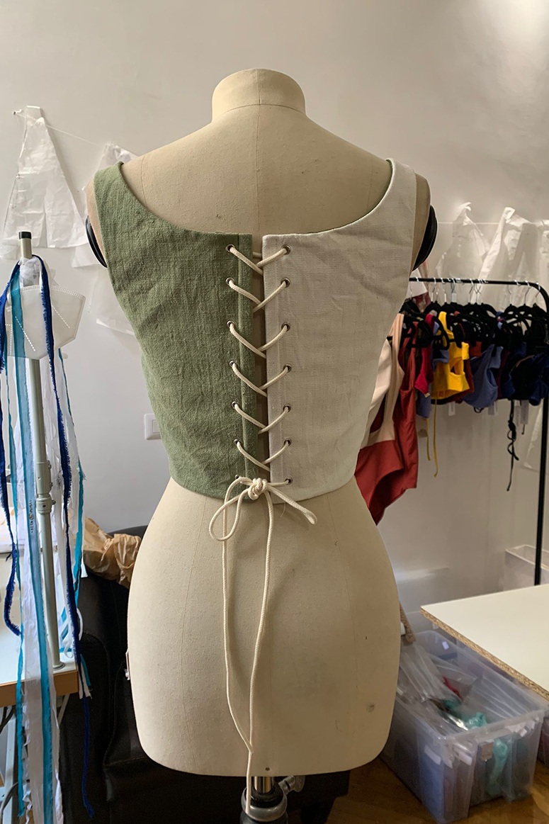 corsetto giacinto in olive