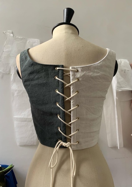 corsetto giacinto in ash black