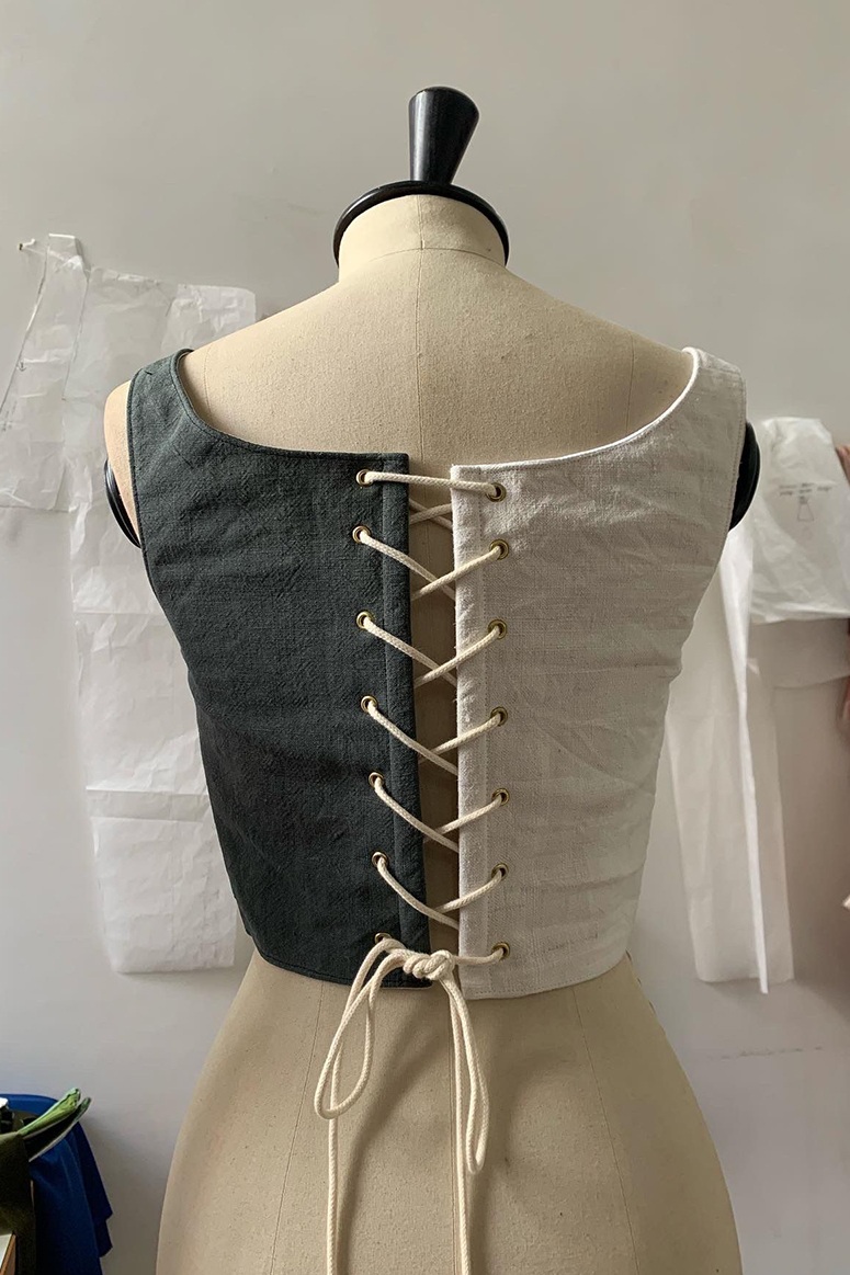 corsetto giacinto in ash black