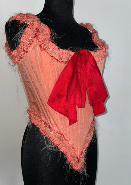 corsetto fiammetta in rosa antico